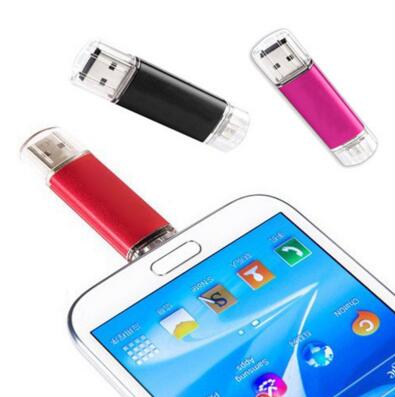 Mobile computer dual-use U disk 8G / 16G / 32G metal OTG USB2.0 flash drive